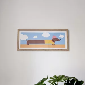 Affiche teckel interminable