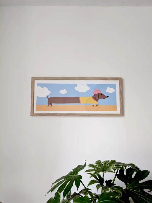 Affiche teckel interminable