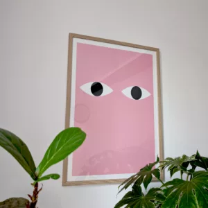 Affiche yeux malicieux