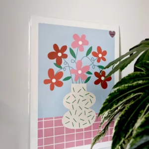 Affiche fleurs en folie